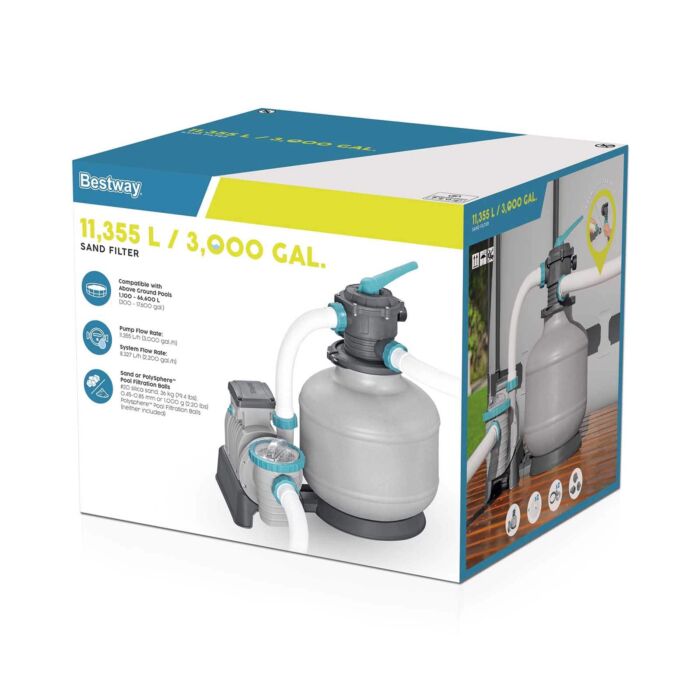 Filtro de Areia para piscinas Bestway 11.355 L