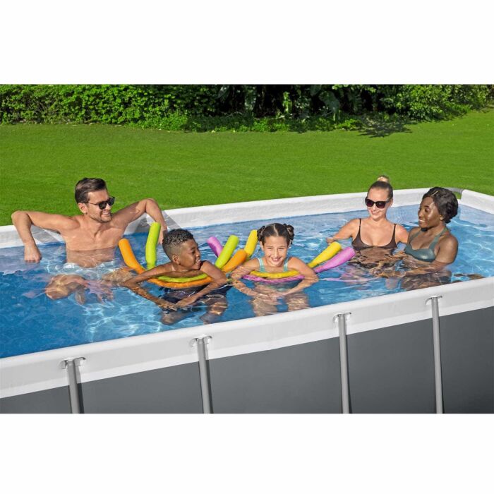 Piscina desmontável retangular DEPURADORA AREIA Steel Pro MAX 4,04 m x 2,01 m x 1 m