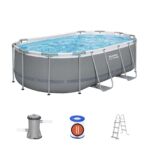 Piscina desmontável oval Steel Pro MAX Bestway 5,49 m x 2,74 m x 1,22 m