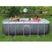 Piscina desmontável retangular DEPURADORA CARTUCHO Steel Pro MAX 4,12 m x 2,01 m x 1,22 m