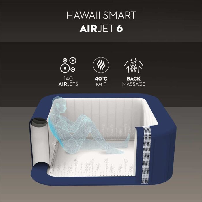 Spa insuflável de hidromassagem 4-6 pessoas Lay-Z-Spa Hawaii Smart