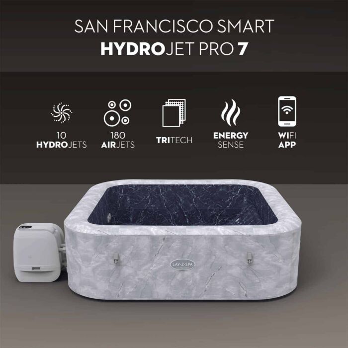 Spa insuflável 5-7 pessoas Lay-Z-Spa San Francisco Smart HydroJet
