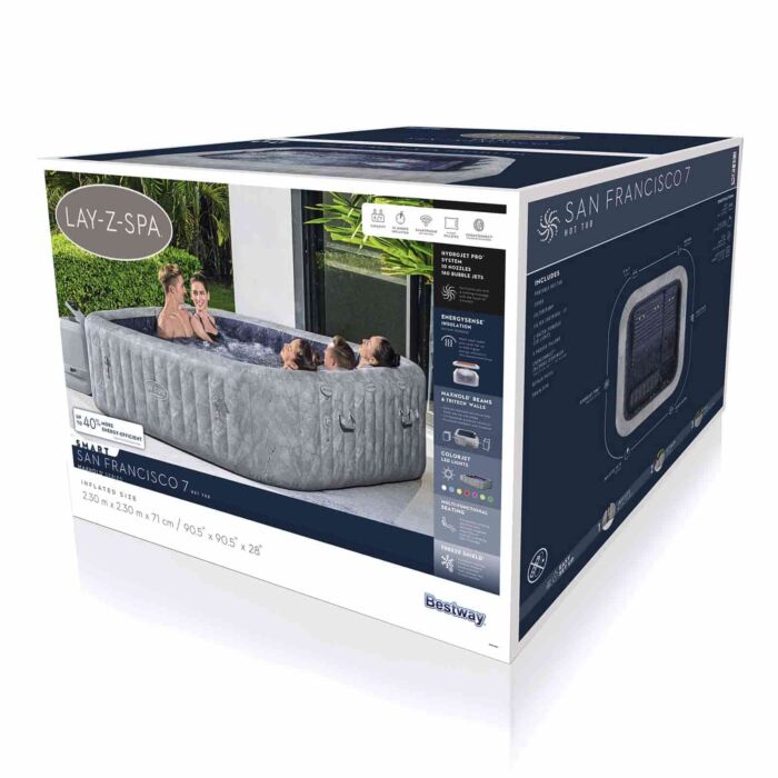 Spa insuflável 5-7 pessoas Lay-Z-Spa San Francisco Smart HydroJet