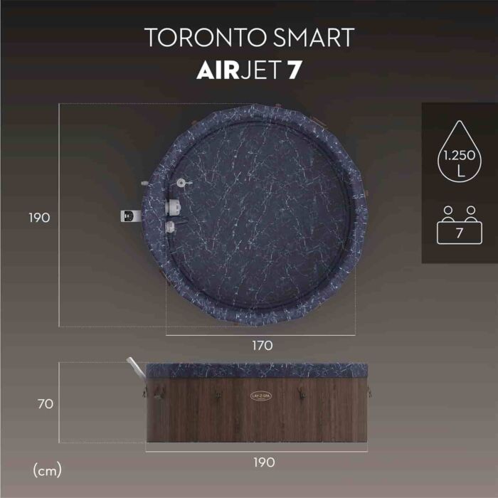 Spa insuflável 4-6 pax Lay-Z-Spa Toronto Smart