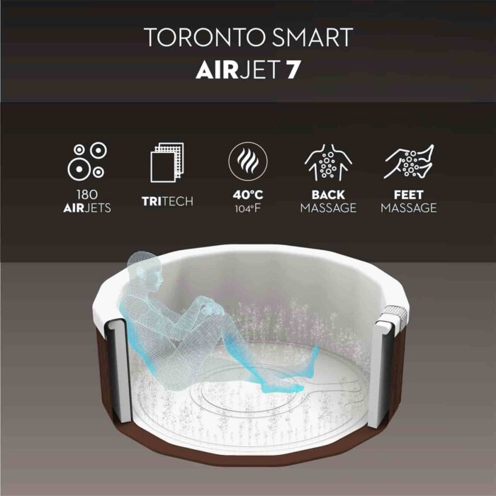 Spa insuflável 4-6 pax Lay-Z-Spa Toronto Smart