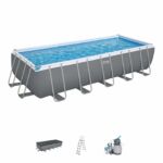 Piscina desmontável retangular DEPURADORA AREIA Steel Pro MAX 4,04 m x 2,01 m x 1 m