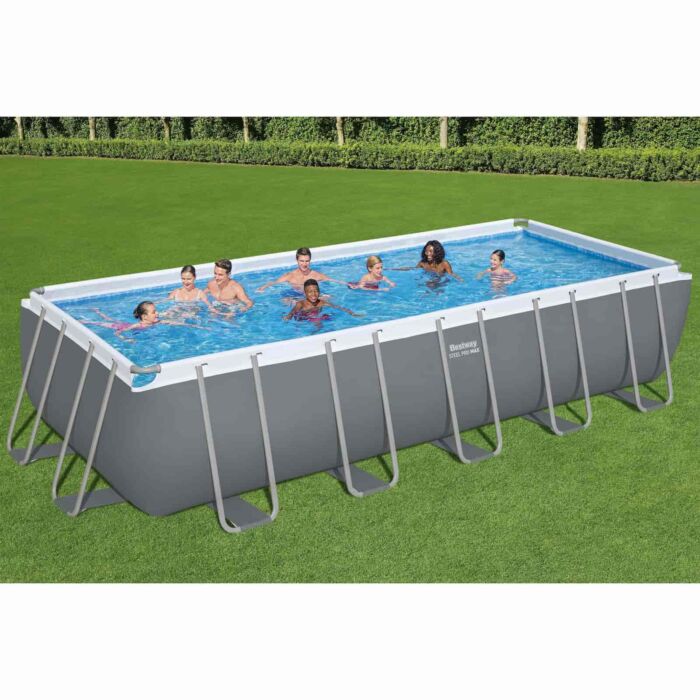 Piscina desmontável retangular Steel Pro MAX 6,40 m x 2,74 m x 1,32 m