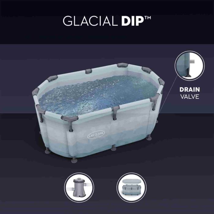 Tanque de banhos de gelo 2 pessoas Lay-Z-Spa Glacial Dip