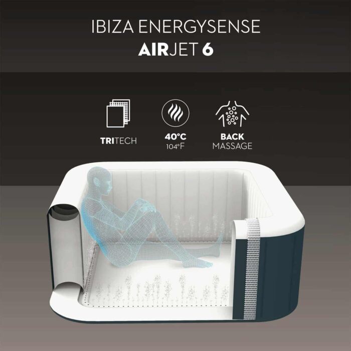 Spa insuflável para 4-6 pessoas Lay-Z-Spa Ibiza Energysense