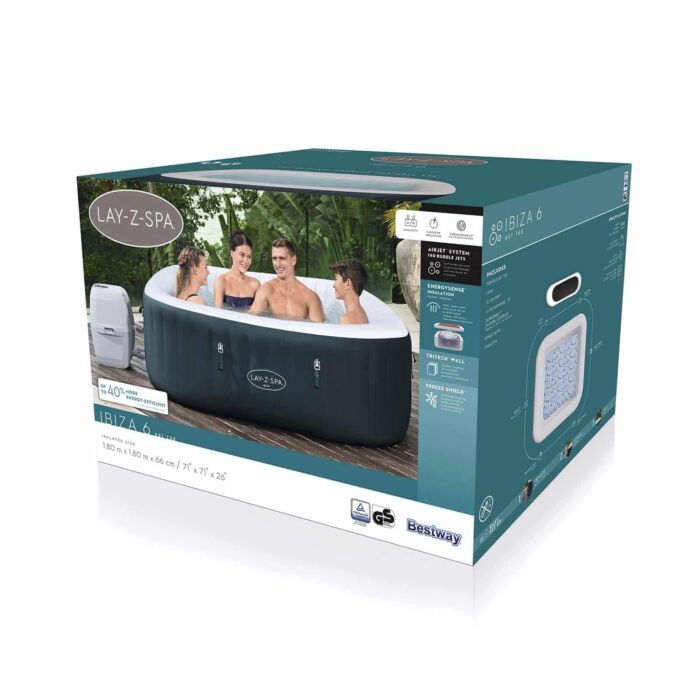 Spa insuflável para 4-6 pessoas Lay-Z-Spa Ibiza Energysense