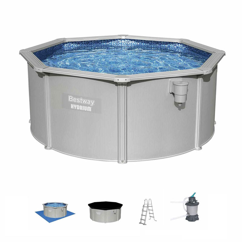 Piscina desmontável redonda de aço Hydrium 3,05m x 1,22m