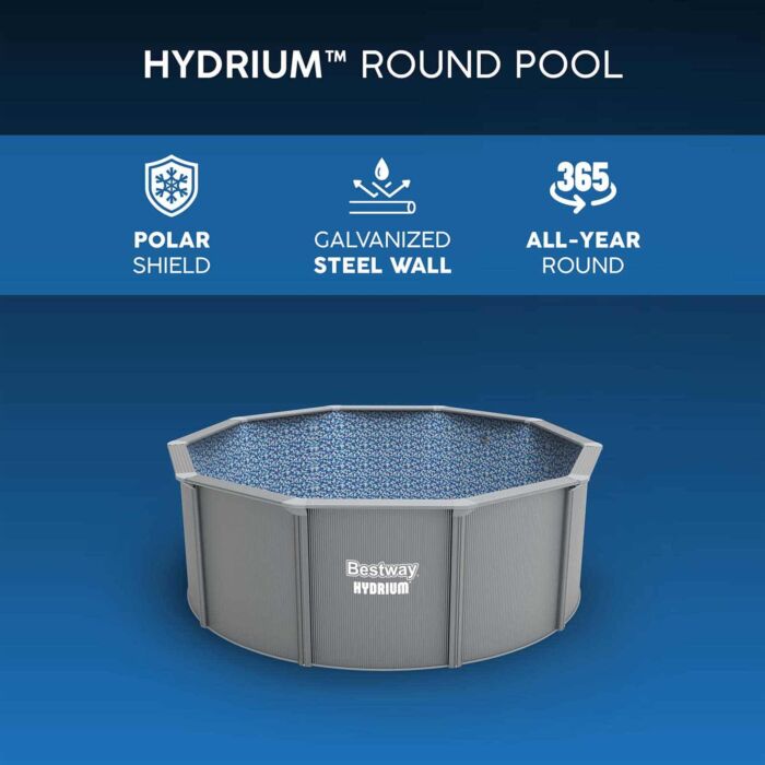 Piscina desmontável redonda de aço Hydrium™ 3,66 m x 1,22 m