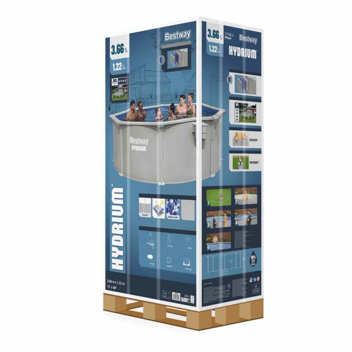 Piscina desmontável redonda de aço Hydrium™ 3,66 m x 1,22 m