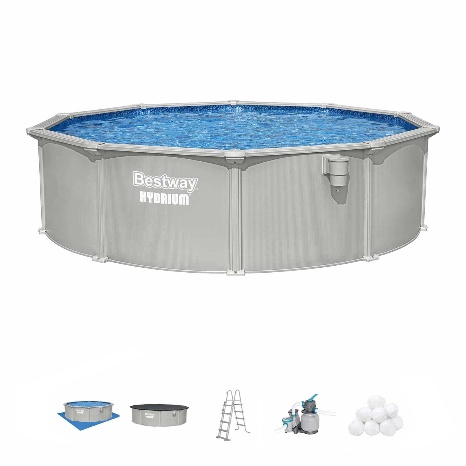 Piscina desmontável redonda de aço Hydrium™ 4,57 m x 1,22 m