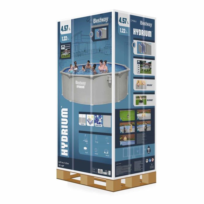 Piscina desmontável redonda de aço Hydrium™ 4,57 m x 1,22 m