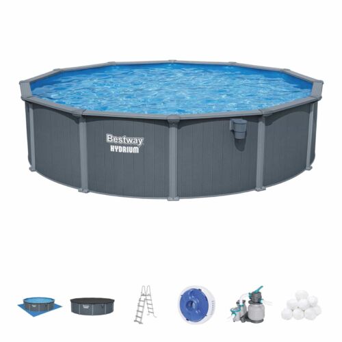 Piscina desmontável redonda de aço Hydrium 5,49 m x 1,32 m