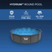 Piscina desmontável redonda de aço Hydrium 5,49 m x 1,32 m
