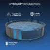 Piscina desmontável redonda de aço Hydrium 5,49 m x 1,32 m