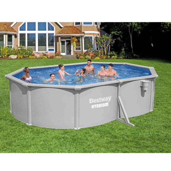 Piscina desmontável oval de aço Hydrium Bestway 5,00 m x 3,66 m x 1,22 m