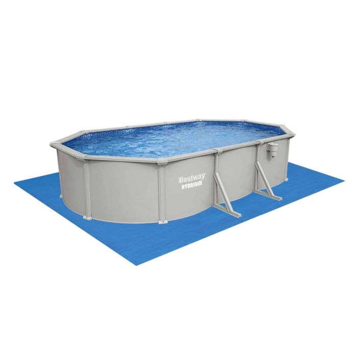 Piscina desmontável oval de aço Hydrium 6,10 m x 3,66 m x 1,22 m
