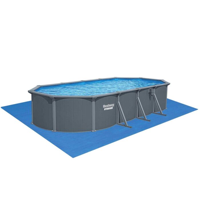 Piscina desmontável oval de aço Hydrium 7,32 m x 3,66 m x 1,32 m