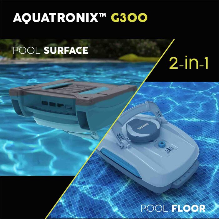 Limpa-fundos aspirador e skimmer automático AquaTronix Pro G300