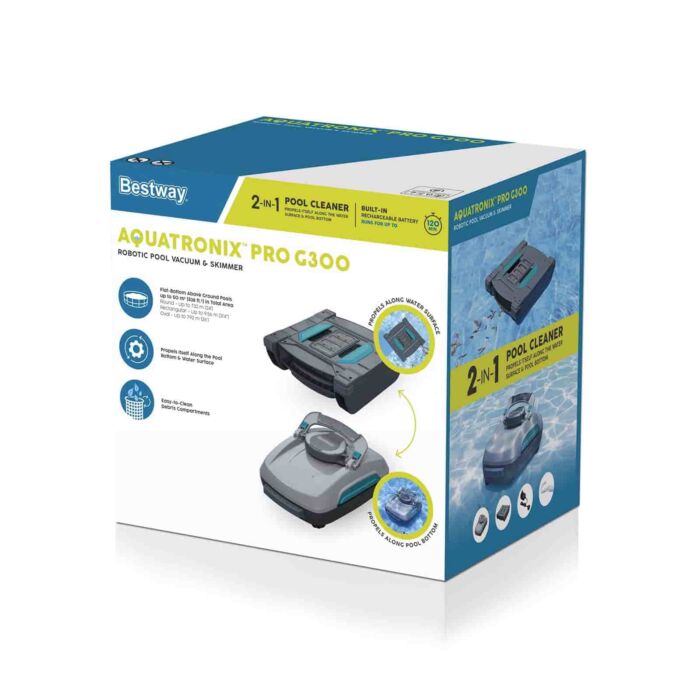 Limpa-fundos aspirador e skimmer automático AquaTronix Pro G300