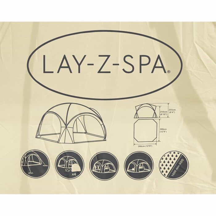 Cúpula redonda para spa de 3,90 m