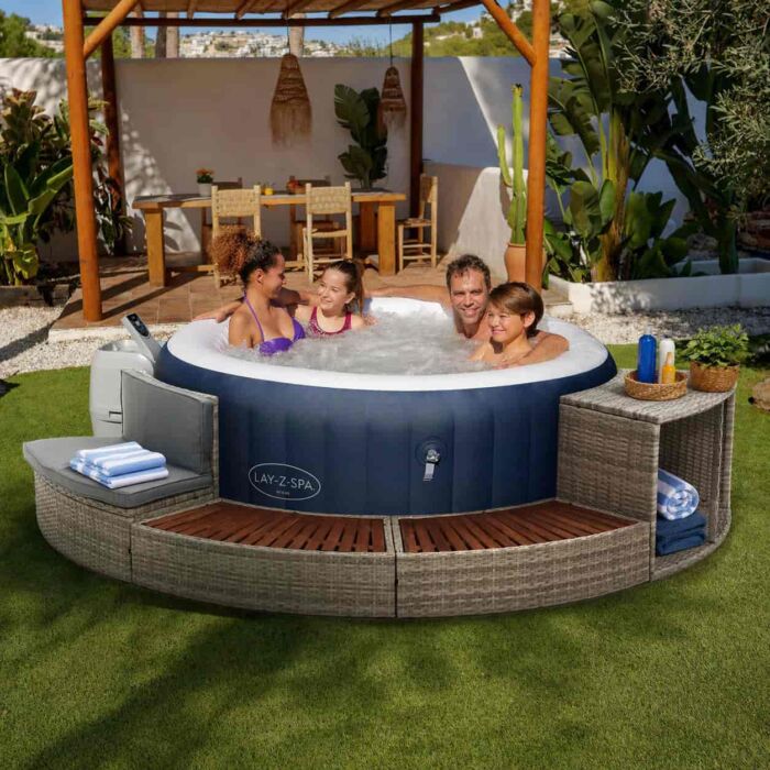 Pack Spa insuflável 2-4 pess. Lay-Z-Spa Miami HALF SURROUND 180