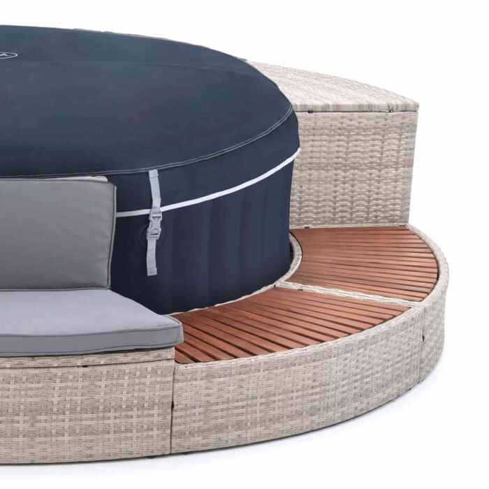 Pack Spa insuflável 2-4 pess. Lay-Z-Spa Miami HALF SURROUND 180