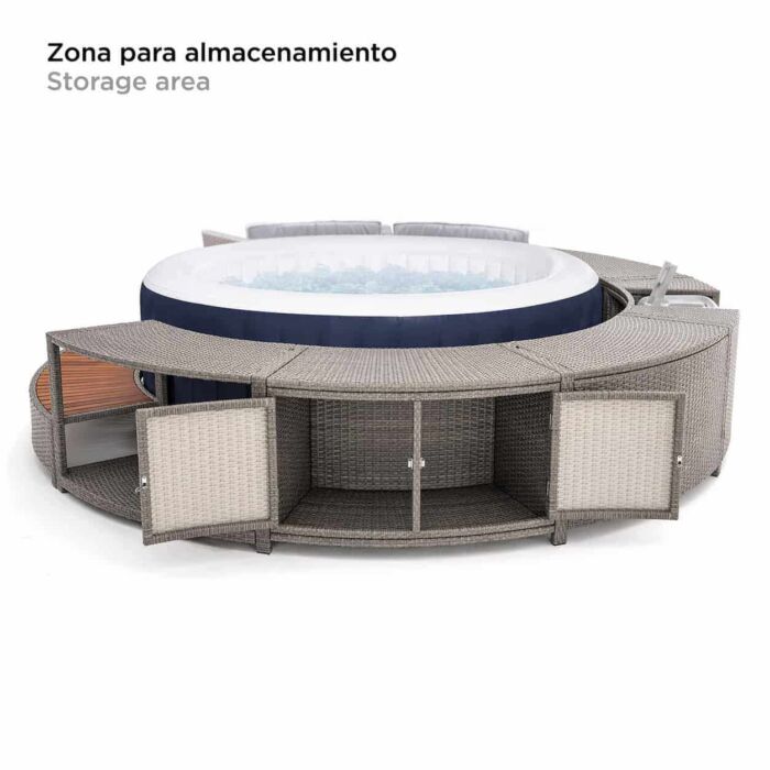 Pack Spa insuflável 2-4 pess. Lay-Z-Spa Miami FULL SURROUND 180