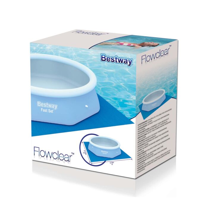 Tapete de chão Flowclear 2,74 x 2,74 m para piscina