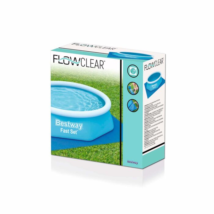 Tapete de chão Flowclear 2,74 x 2,74 m para piscina