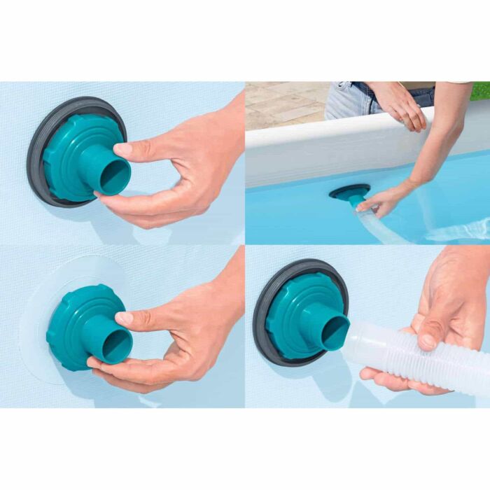 Apanha-folhas branco de superfície para piscina Flowclear