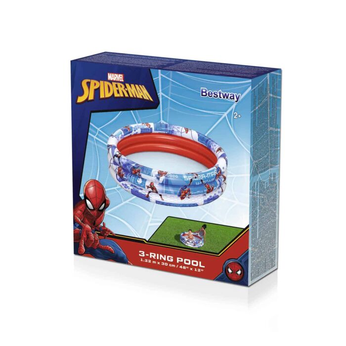 Piscina insuflável para crianças Spider-Man da Marvel 1,22 m x 30 cm